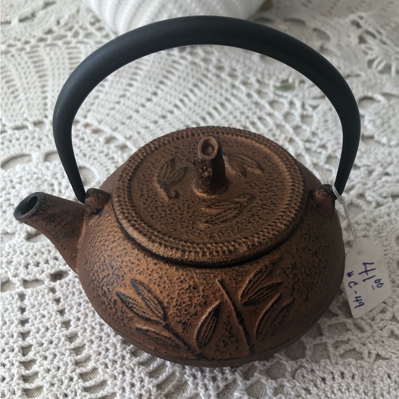 JAPANESE BRONZE CAST IRON TEAPOT - Picture 1 of 8